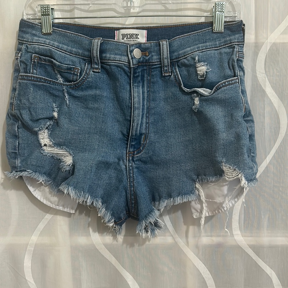 Pink, Victoria’s Secret, Distressed Shorts, Size 8